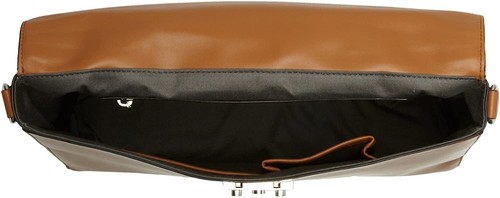 Bolso de Hombro Bandolera Calvin Klein Cuero Genuino con Llave, Sillín Marrón - Imagen 5 de 5