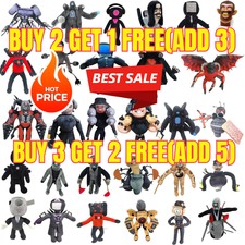 NEW Skibidi Toilet Plush Toy Toiletman Cameraman Speakerman Stuffed Doll Toy UK