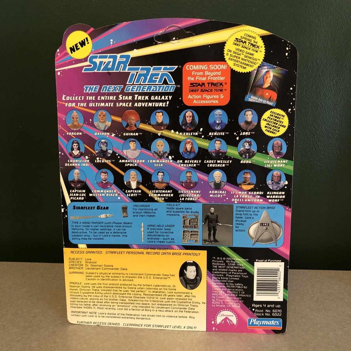 Vintage 1993 Playmates Star Trek Next Generation Lore Figure