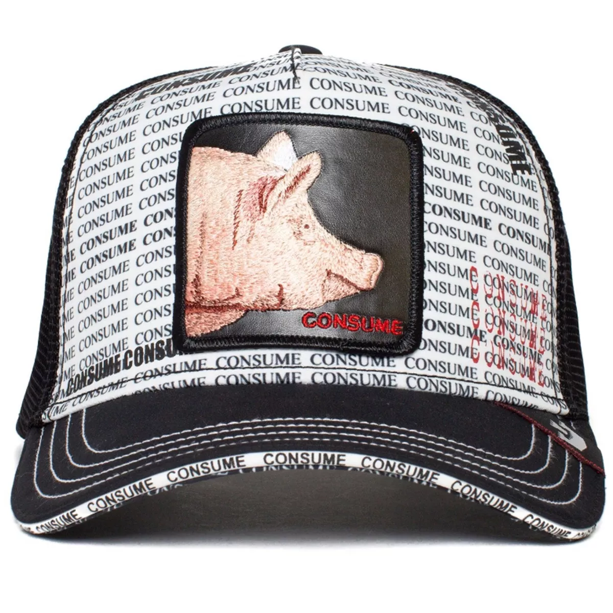 Goorin Animal Farm Trucker Baseball Snapback Hat Cap Consume Boar Pig  Warthog