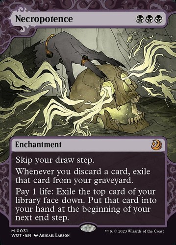 1x Necropotence NM-Mint, Englisch Wilds of Eldraine: Enchanting Tales MTG Magic