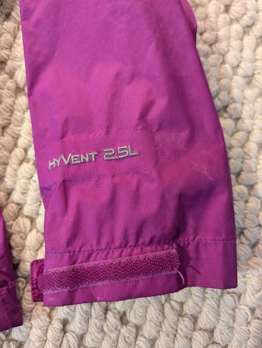 The North Face Girls HyVent Hooded Rain Jacket XXS (5) Pink/Purple - Picture 2 of 5