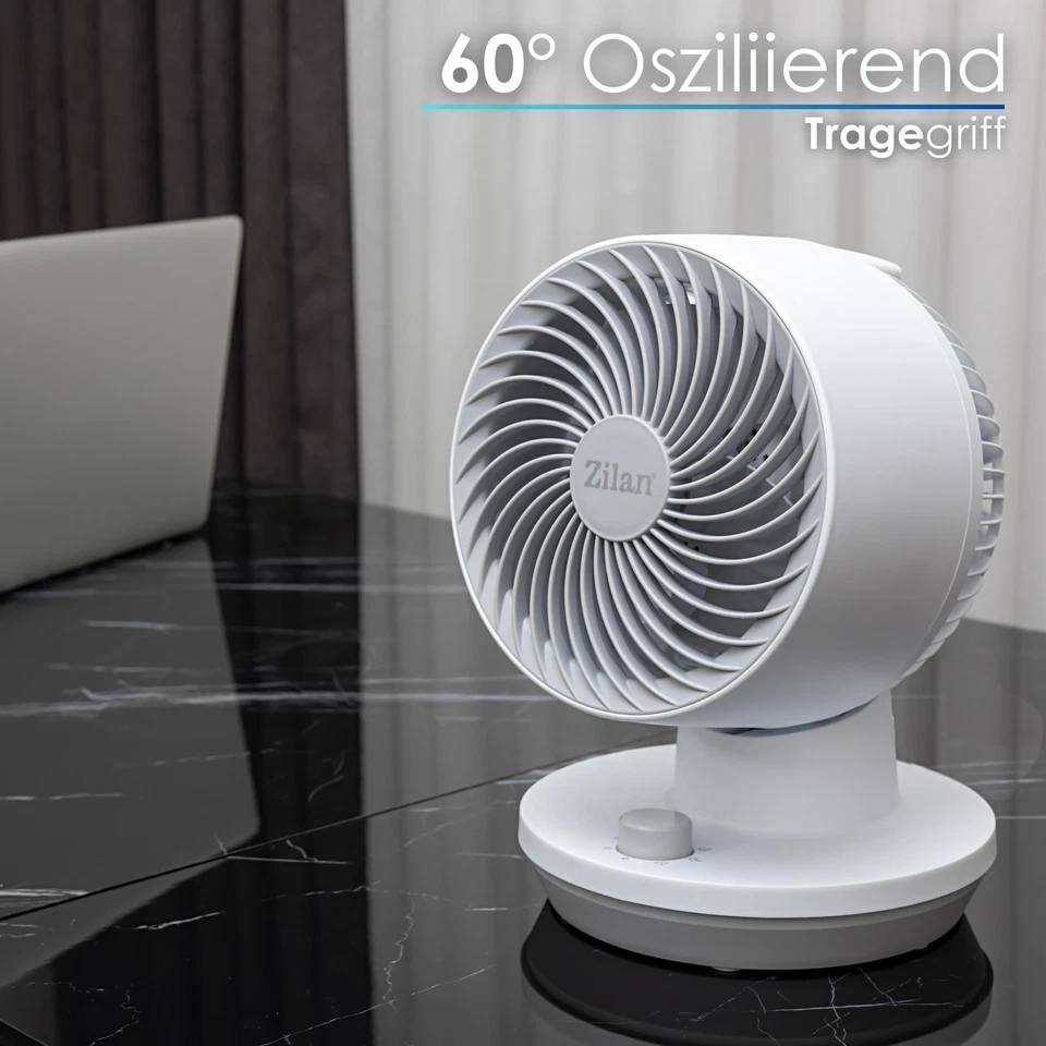 Tischventilator Ventilator Windmaschine Desk Fan Air Cooler Kleiner Ventilator - Bild 3 von 4