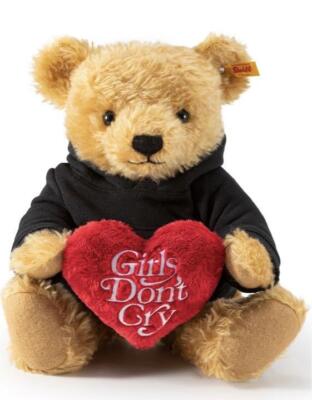 Girls Don't Cry × Steiff Teddy Bear Plush Toy Girls Don't Cry x Steiff Teddy Bear Black Color | eBay