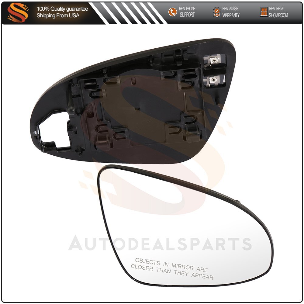 Driver+Passenger Side Mirrors Glass Fits 2012-2017 Toyota CAMRY Chrome Heated