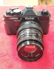 Vivitar V3300SE 35mm SLR Film Camera, with 50mm f1.7 Lens Untested