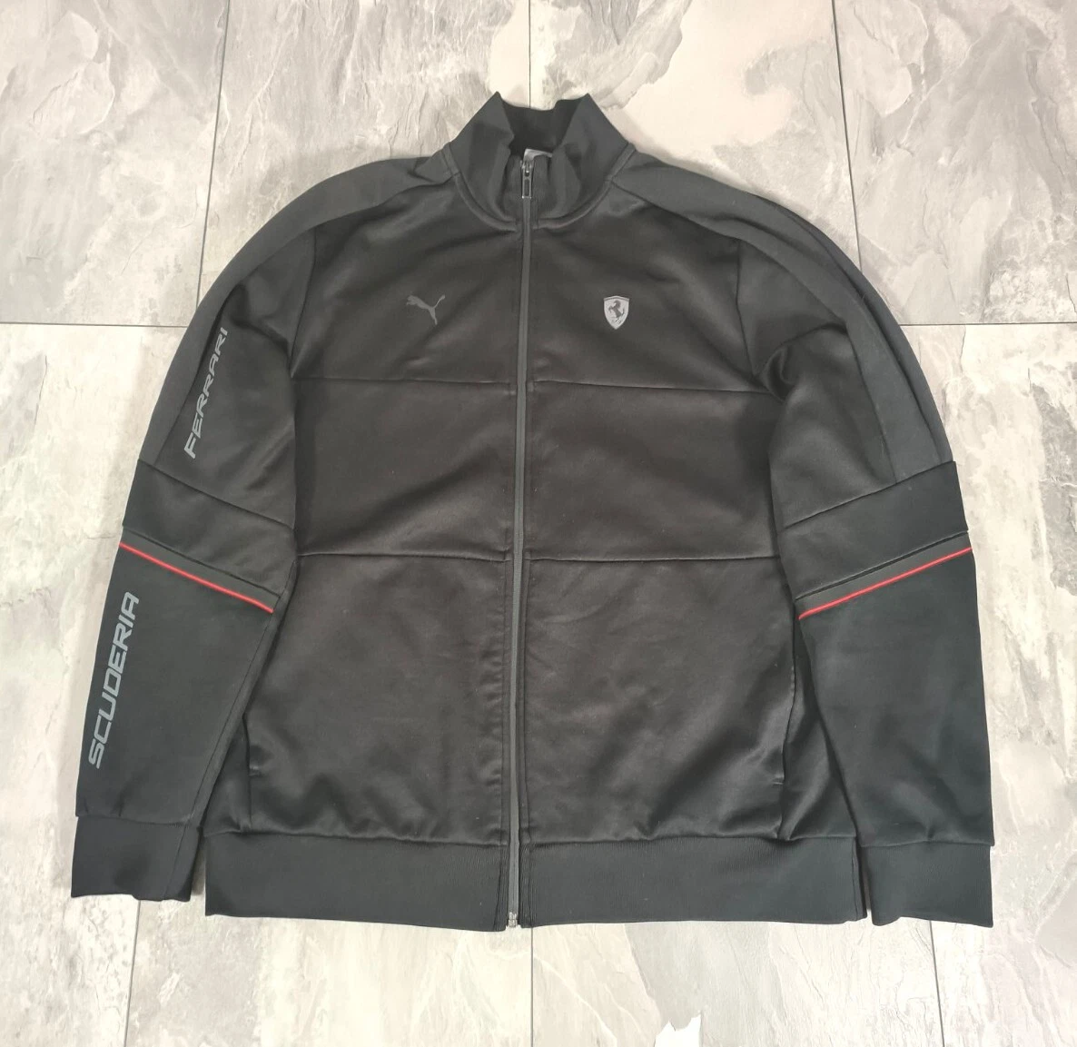 Ferrari Puma Scuderia Men s T7 Full Zip Track Top Tracksuit Jacket XL Black