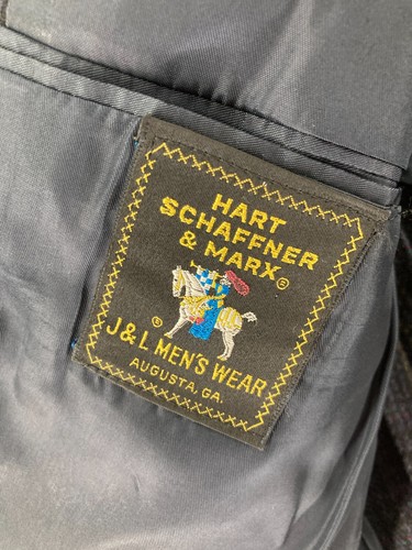 Hart Schaffner Marx Blazer Herren 44 R 100% Wolle USA Made Blau Schön - Bild 5 von 15