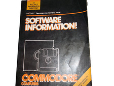 MENU SOFTWARE INFORMATION COMMODORE Book RARE VINTAGE COLLECTIBLE