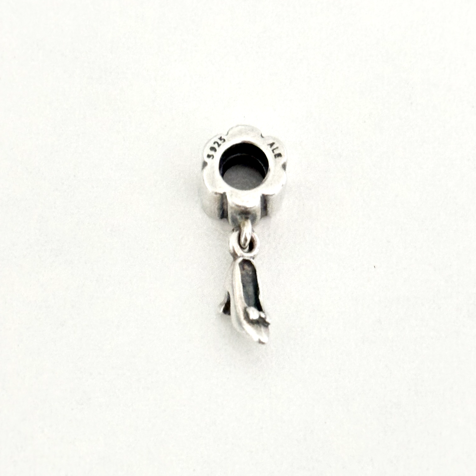 Pandora Retired High Heel Shoe Dangle Charm in 925 Sterling Silver