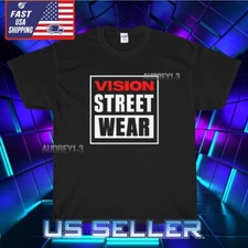 NEW SHIRT VISION STREET WEAR 2 SIDE LOGO T-SHIRT FUNNY AMERICAN USA SIZE S-5XL