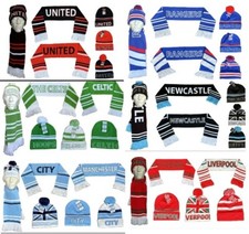 Man United Football Hat & Scarf Set For Fans, Cosy Knit Beanie, Scarf, Ideal Win