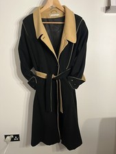 Vintage Mansfield Trench Coat 80s 90s Wool Cashmere Trench Winter Size 12