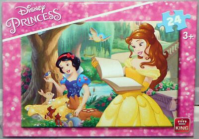 Belle und Schneewittchen - Walt Disney King Puzzle 24 Teile / 24x17cm - NEU