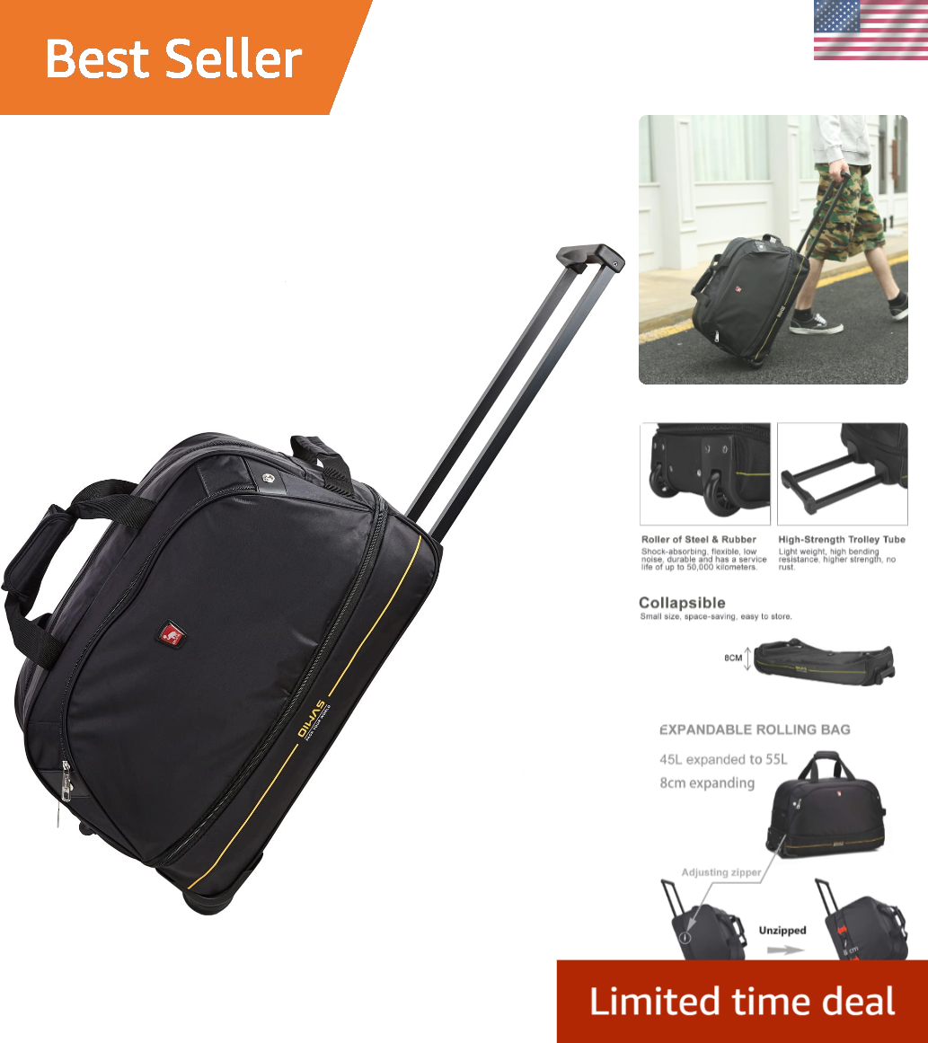 Travel Bag With Wheels Best Rolling Duffel Bag Carry On Water