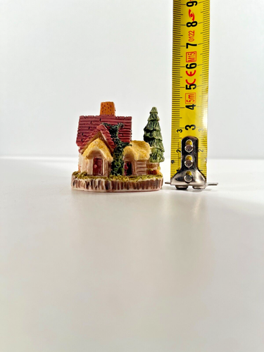 3 MAQUETTES MAISONS CAMPAGNE RÉSINE FAIT MAIN ARTISANAL MODÉLISME YVES 2024 ROCHER FR