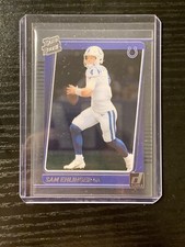 SAM EHLINGER 2021 PANINI CLEARLY DONRUSS RATED ROOKIE INDIANAPOLIS COLTS RC #100