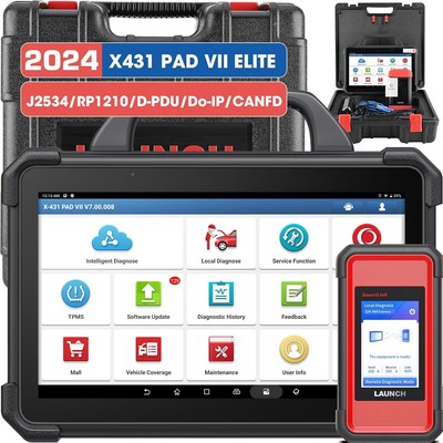 LAUNCH X431 PAD VII ELITE PAD 7 AUTOMOTIVE SCANNER Diagnostic &J2534 Programming
