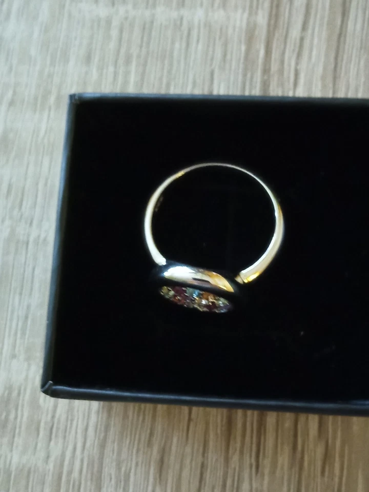 Sogni D'oro Ring Silberzeit 925er/Rhodi, Gr. 18, Multi Edelsteine Rund Facetiert - Bild 4 von 4