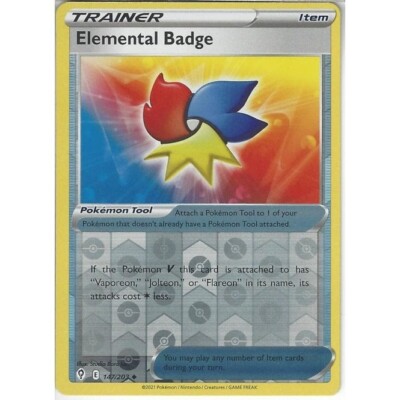 Elementarabzeichen - 147/203 - Reverse Holo - Evolving Skies - Pokémon TCG