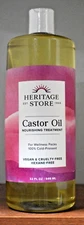 Heritage Store Castor Oil 32 FL OZ (960 ML) Cold Pressed Nourishing Treatment