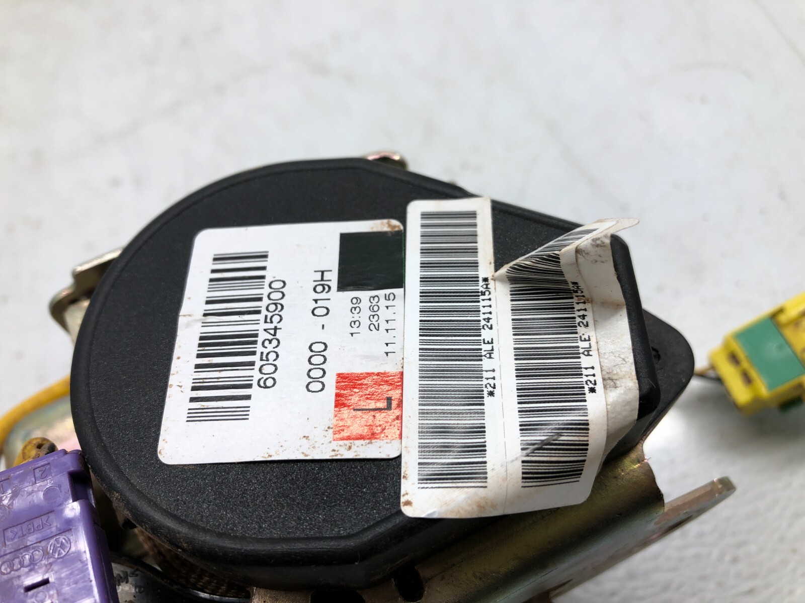 2014-2018 BENTLEY FLYING SPUR LEFT DRIVER REAR SEAT BELT RETRACTOR OEM #NOTES.