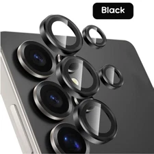 For Samsung Galaxy S25 Ultra S25 Plus Metal Rings Camera Lens Protector Cover