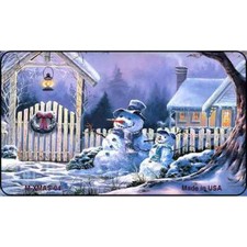 Snowmen Novelty Metal Magnet XMAS-04