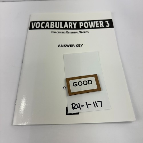 Vocabulary Power 3: Practicing Essential Words Answer Key - GOOD Kate Dingle - Imagen 6 de 6