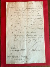 Old document Hamm Uentrop 1840 nobility manuscript Holtmann von Bodelschwingh