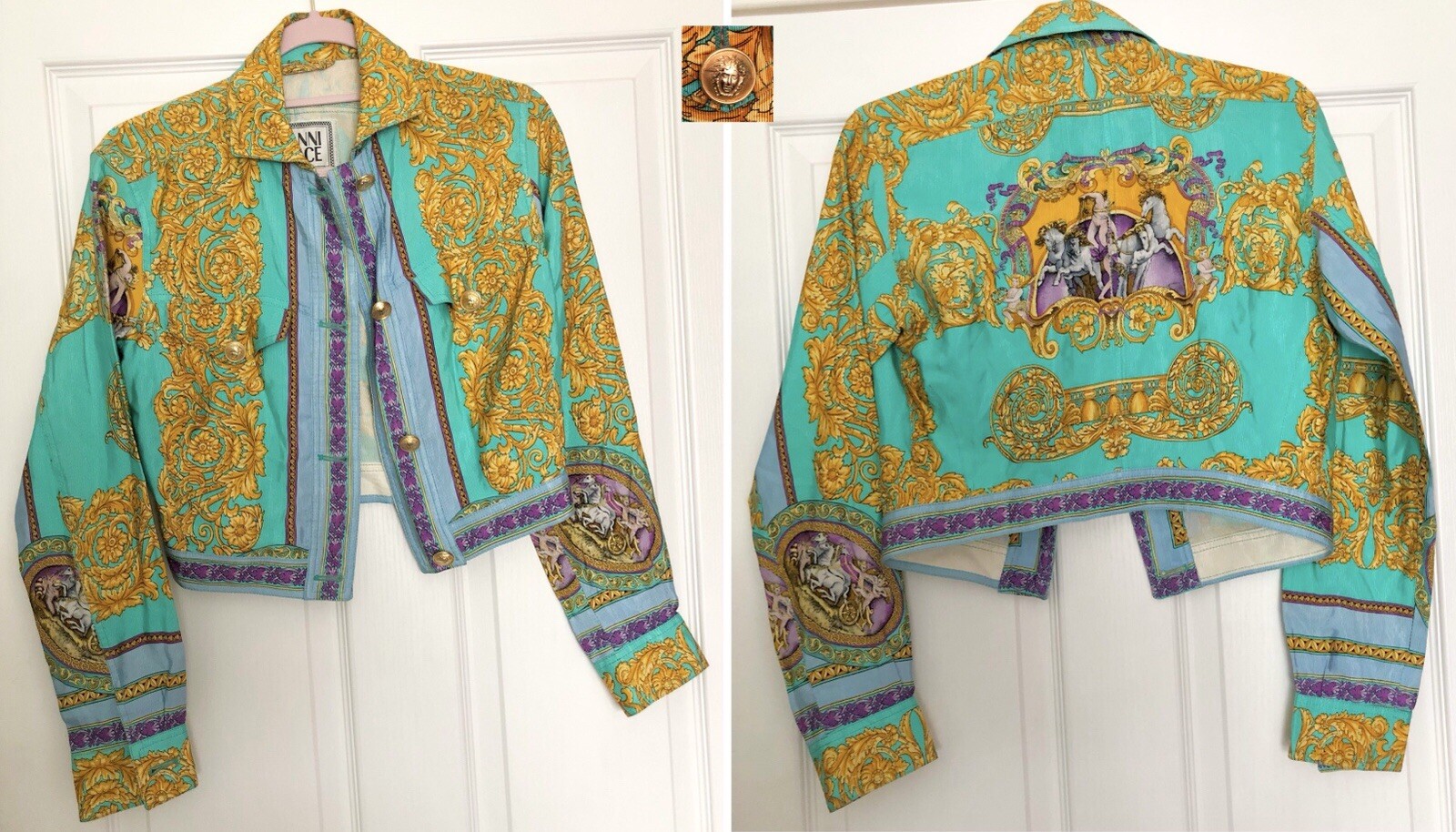 Gianni Versace S/S 1992 Baroque & Renaissance Rare Runway Jacket  Susan Holmes image 3