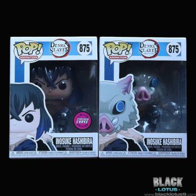 FUNKO POP 鬼滅の刃 嘴平伊之助 875 CHASE【限定】 NEW Funko Pop! Demon Slayer CHASE Flocked Inosuke Hashibira