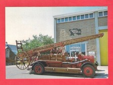 Jersey Motor Museum Postcard ~ 1934 Albion Merryweather Fire Engine St Helier FB