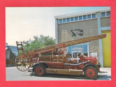Jersey Motor Museum Postkarte ~ 1934 Albion Merryweather Feuerwehr St Helier FB