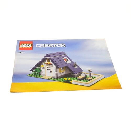 1x Lego Bauanleitung A4 Heft 3 Creator Ferien Haus 5891
