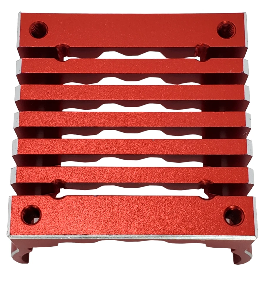 NHX RC 1/8 Aluminum Heatsink for Motor w/ 42mm -Red - Image 2 of 4