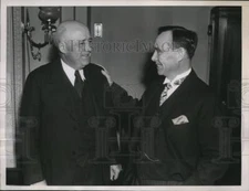 1939 Press Photo Wash DC House Speaker Sam Rayburn & Joseph Martin of Mass