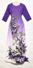 Ao Dai Viet Nam Lua Mem Ru Silk BT-715 Dai Ao 143cm Size L