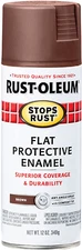 Rust-Oleum 214085 Stops Rust Spray Paint, 12 oz, Flat Brown