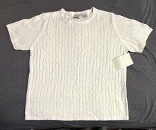 NWT NEW Emma James Short Sleeve Soft Sweater Large Blouse Top 