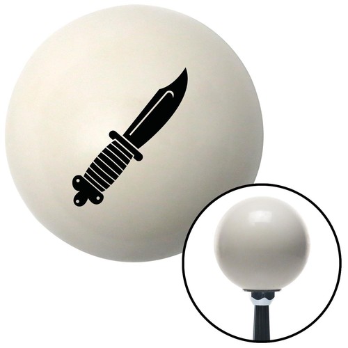 Black Hunting Knife Ivory Shift Knob USA Shifter Auto Manual Brody