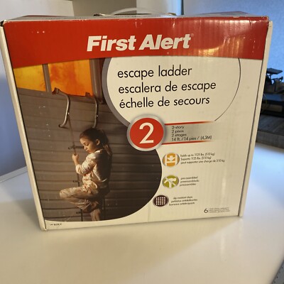 First Alert Two-Story 14ft Fire Escape Ladder Unused zbb