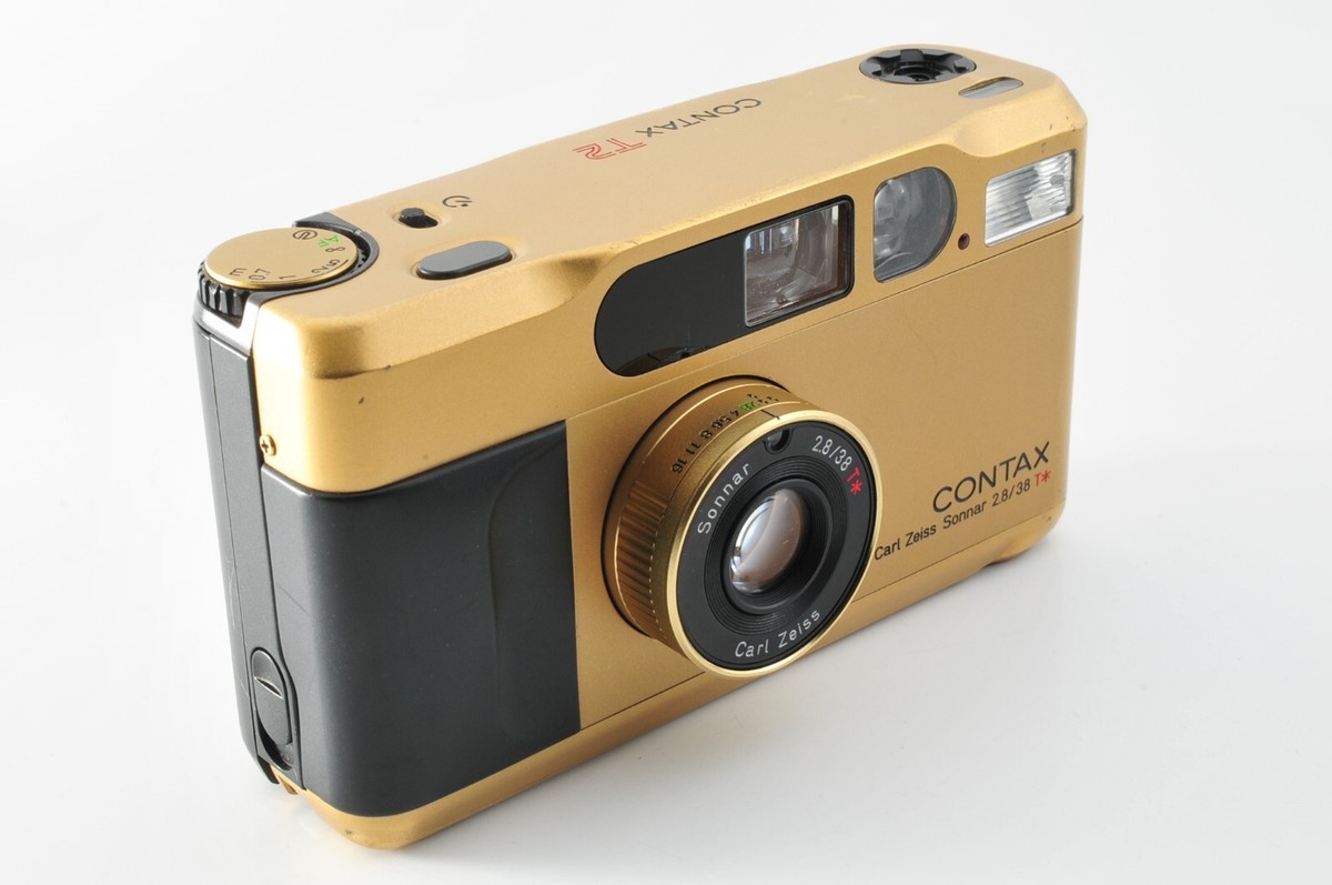 CONTAX T2 ゴールド Carl Zeiss Sonnar #1132 CONTAX T2 Carl Zeiss Sonnar 2.8/38 T Compact Film Camera