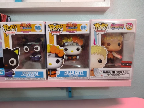 Funko POP! Animation Sanrio Hello Kitty Bundle Naruto Cat #1019 Vinyl Figure 