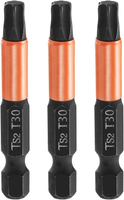 "3 StüCk T30 Torx Bit Schraubendreher Bit Set 50Mm Lang 1/4\" Magnetisch Sechskant"
