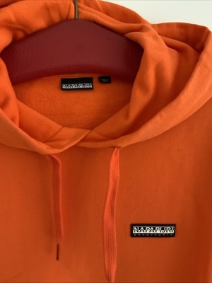 Napapijri Herren-Hoodie Oversized Gr. M Orange NEU