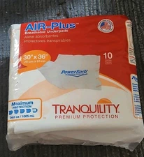 Pack Of Tranquility Underpads Premium Protection 30"-36" Maximum Protection NEW