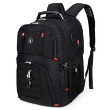 Extra Large 50L Travel Laptop Backpack with USB Port, Fits 17-Inch Computer
