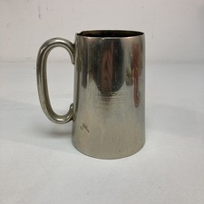 (RefJOH42) Antique Military Tankard 1884 QM Sergt J Worsley 9th LAV Silver Plate