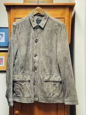 AllSaints Satter Blazer Mens Small Brown Goat...